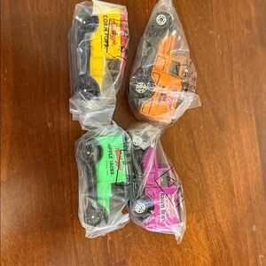 Kids Toy Race Cars - Set of 4 Bright Colored Vehicles